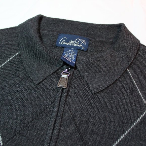 Arnold Palmer Grandad Sweater Diamond Pattern - Picture 4 of 6